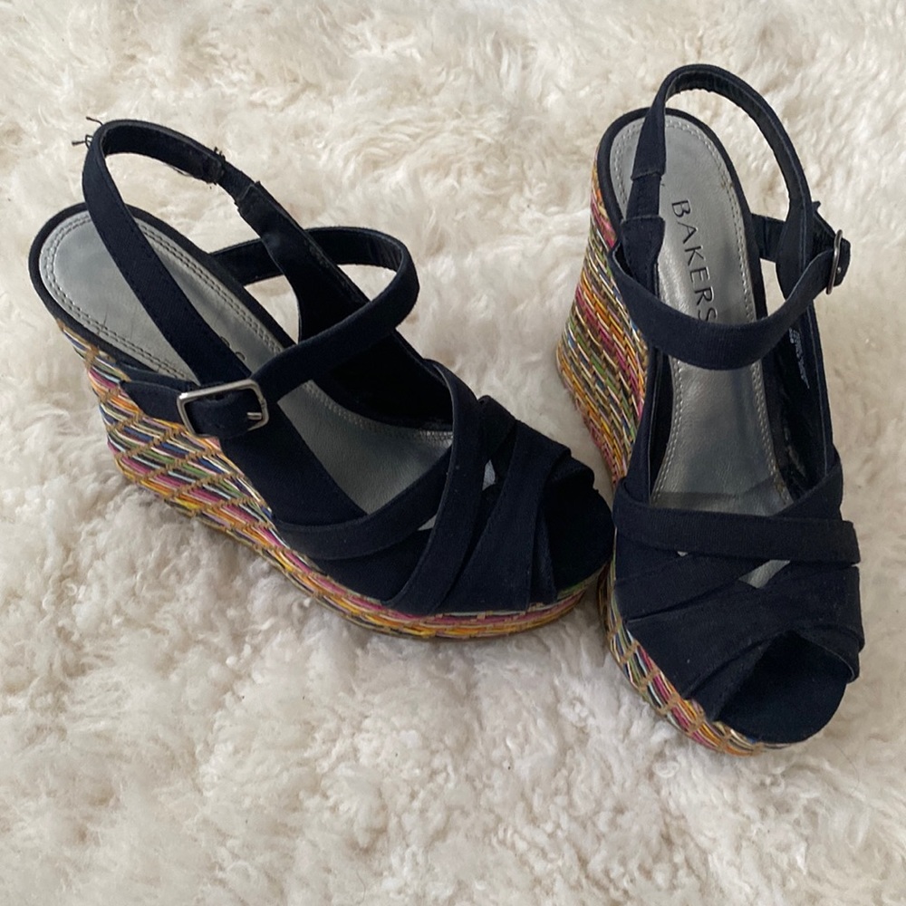 Bakers wedges heel